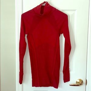 Athleta red wool sweater